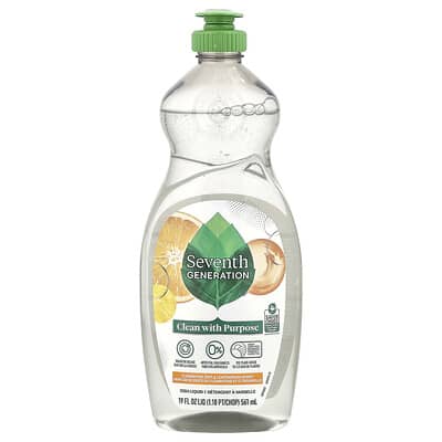 Dish Liquid, Clementine Zest & Lemongrass , 19 fl oz (561 ml)