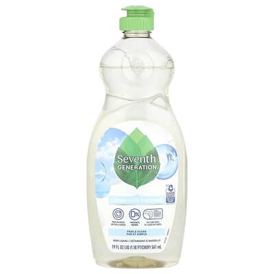 Dish Liquid, Free & Clear, 19 fl oz (561 ml)