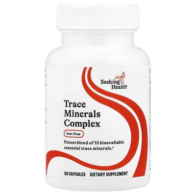 Комплекс микроэлементов Seeking Health Trace Minerals Complex, без железа, 30 капсул