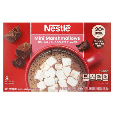 Mini Marshmallows, Rich Milk Chocolate, 8 Packets, 0.85 oz (24.2 g)