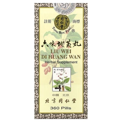 Liu Wei Di Huang Wan, 360 таблеток Tong Ren Tang
