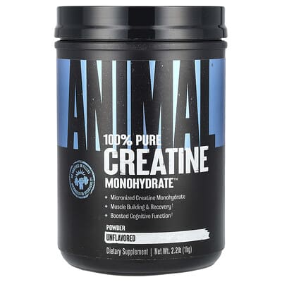 Animal 100% чистый порошок креатина моногидрат Unflavored 2.2 lb (1 kg)
