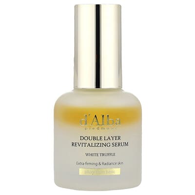 d'Alba Белая трюфельная двуслойная восстанавливающая сыворотка, 1.01 fl oz (30 ml)