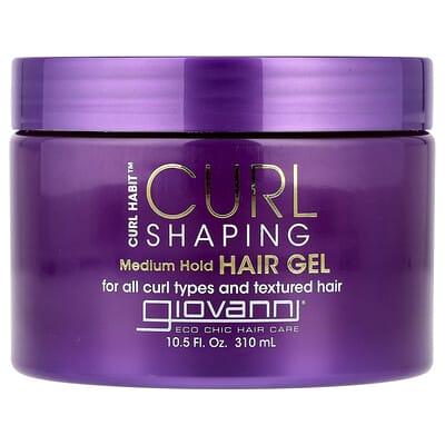 Curl Habit™, Curl Shaping Hair Gel, Medium Hold, For All Curl Types and Textured Hair, 10.5 fl oz (310 ml)