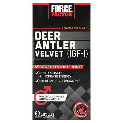 Fundamentals, Deer Antler Velvet (IGF-1), 60 Capsules