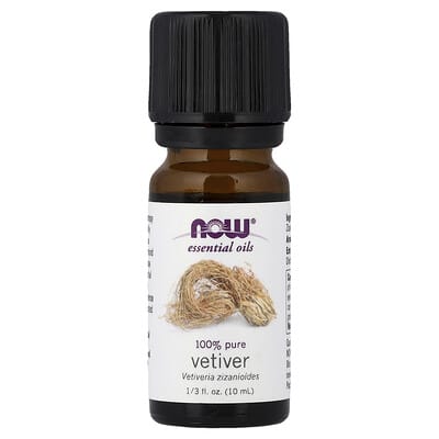 Essential Oils, Vetiver, 1/3 fl oz (10 ml)
