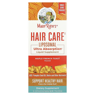 Hair Care Liposomal, Maple French Toast, 14 Pouches, 0.5 fl oz (15 ml) Each