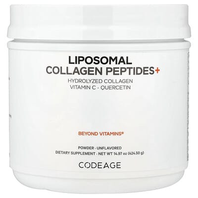 Liposomal Collagen Peptides+ Powder, Unflavored, 14.97 oz (424.5 g)