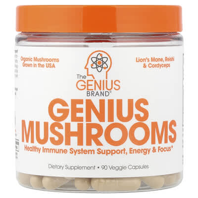 Genius Mushrooms, 90 Veggie Capsules