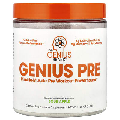 Предтренировочный комплекс The Genius Brand Genius Pre Sour Apple