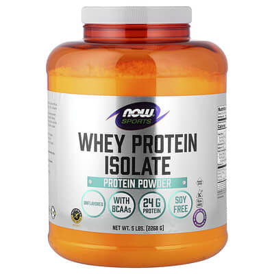 Sports, Whey Protein Isolate, Unflavored, 5 lbs (2,268 g)