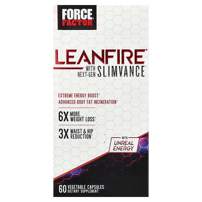 LeanFire® с Next-Gen Slimvance®, 60 растительных капсул