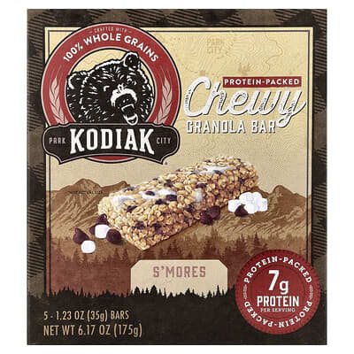 Chewy Granola Bars, S'mores, 5 Bars, 1.23 oz (35 g) Each