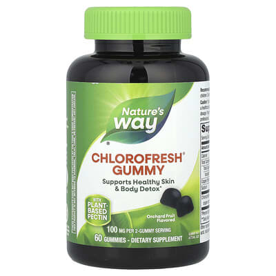 Chlorofresh® Gummy, Orchard Fruit, 60 жевательных конфет (50 mg на конфету)