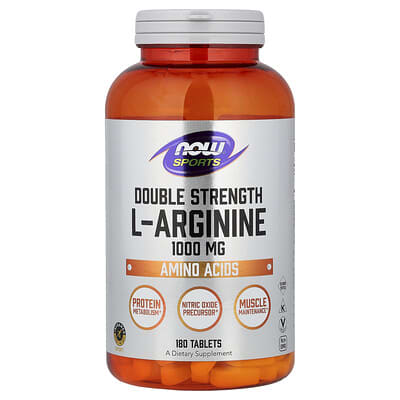 Sports, L-Arginine, 1,000 mg, 180 Tablets
