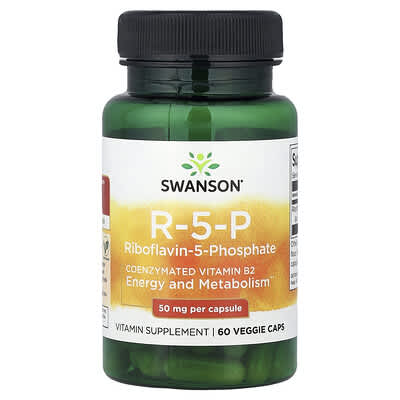 R-5-P, Riboflavin-5-Phosphate, 50 mg, 60 Veggie Caps