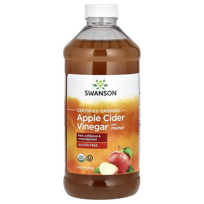 Органический яблочный уксус с матерью, 473 ml