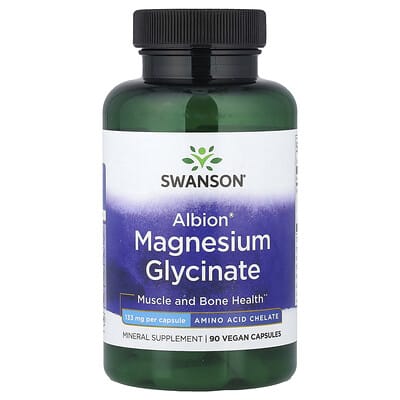 Albion® Magnesium Glycinate, 133 mg, 90 Vegan Capsules