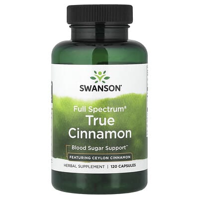 Swanson Vitamins Full Spectrum® True Cinnamon, 120 капсул (300 mg на капсулу)