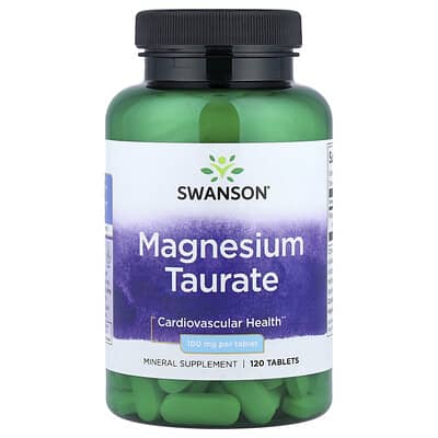 Magnesium Taurate, 100 mg, 120 Vegan Tablets