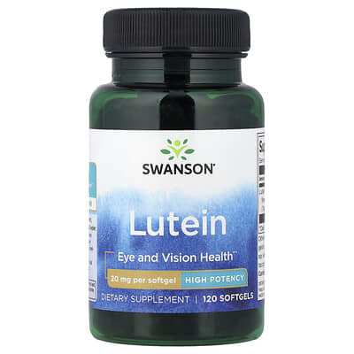 Lutein, Higher Strength, 20 mg, 120 Softgels