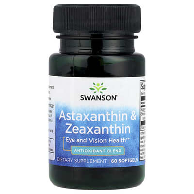 Astaxanthin & Zeaxanthin, 60 Softgels