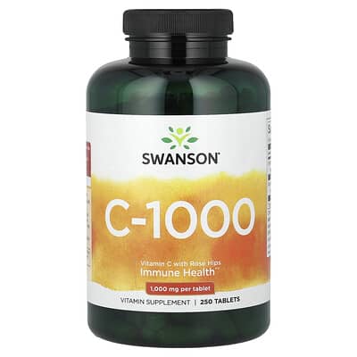 Vitamin C with Rose Hips, 250 Tablets