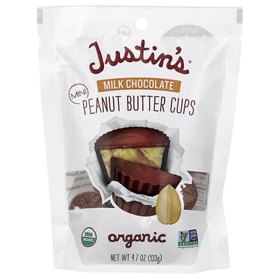 Organic Mini Milk Chocolate Peanut Butter Cups, 4.7 oz (133 g)
