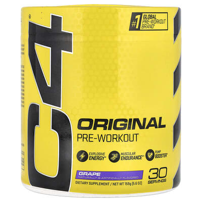 Предтренировочный комплекс C4® Original Pre-Workout Grape 5.6 oz (159 g)