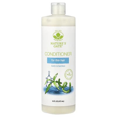 (Nature's Gate), Biotin & Bamboo Conditioner for Thin Hair, 16 fl oz (473 ml)