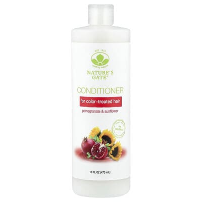 (Nature's Gate), Pomegranate & Sunflower Conditioner for Color-Treated Hair, 16 fl oz (473 ml)