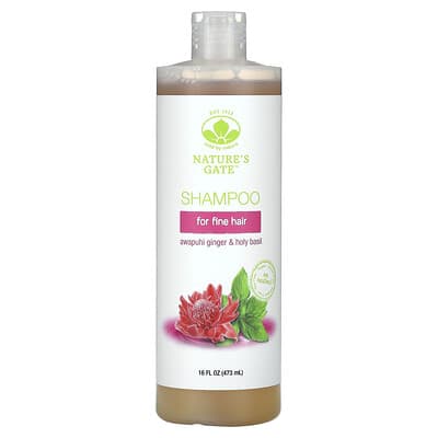 Шампунь (Nature's Gate) Awapuhi Ginger & Holy Basil для тонких волос, 16 fl oz (473 ml)
