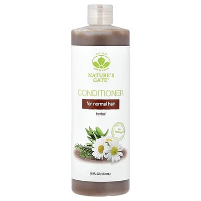 Nature's Gate, травяной кондиционер для нормальных волос, 16 fl oz (473 ml)