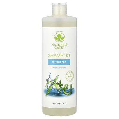 (Nature's Gate), шампунь с биотином и бамбуком для тонких волос, 16 fl oz (473 ml)