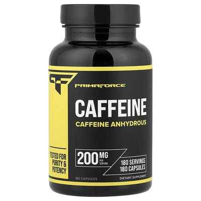 Caffeine, 200 mg, 180 капсул