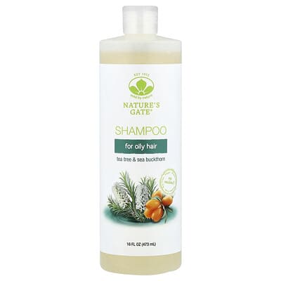 (Nature's Gate®), Tea Tree & Sea Buckthorn Shampoo for Oily Hair, 16 fl oz (473 ml)