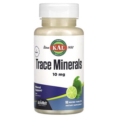 Trace Minerals, лайм, 10 mg, 90 микротаблеток