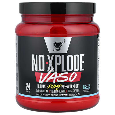 No-Xplode® VASO, предтренировочный комплекс Ultimate Pump, Razzle Dazzle, 1.11 lb (504 g)