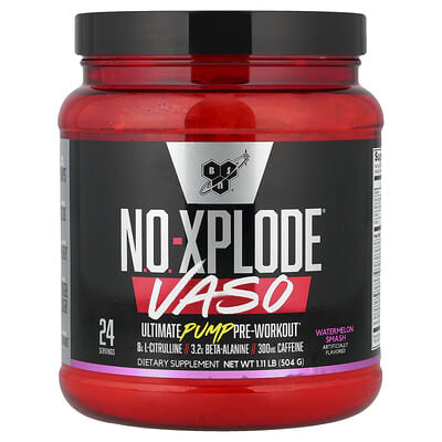No-Xplode® VASO предтренировочный комплекс Watermelon Smash, 1.11 lb (504 g)