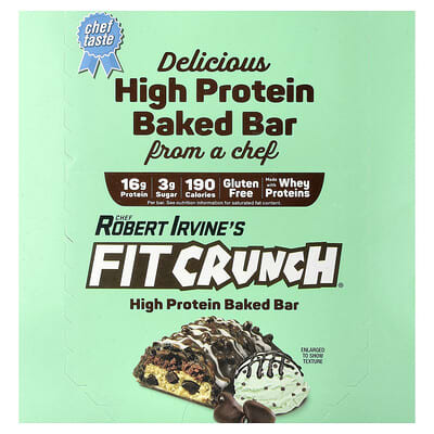 Протеиновый батончик High Protein Baked Bar, Mint Chocolate Chip, 9 шт, 1.62 oz (46 g) каждый