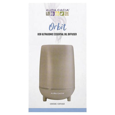Orbit, USB Ultrasonic Essential Oil Diffuser, 1 Count