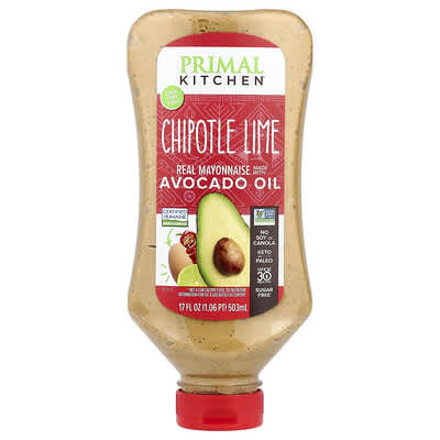 Real Mayonnaise Made With Avocado Oil, Chipotle Lime, 17 fl oz (503 ml)