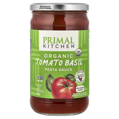Соус для пасты, органический томатный базилик, 24 oz (680 g)