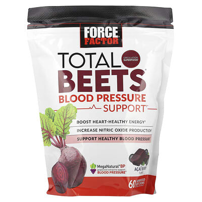 Total Beets®, поддержка артериального давления, ягоды асаи, 60 жевательных таблеток