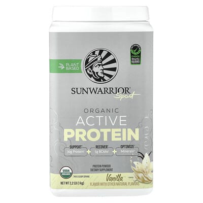 Протеиновый порошок Sunwarrior Sport Organic Active, Vanilla, 1 kg