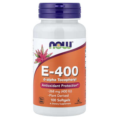 E-400, 268 mg (400 IU), 100 мягких капсул