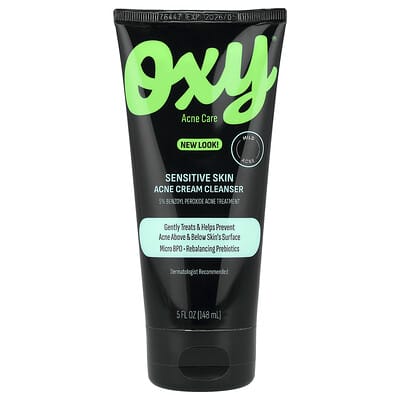 Sensitive Skin Acne Cream Cleanser, 5 fl oz (148 ml)
