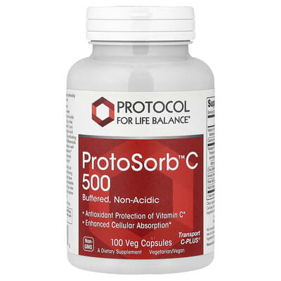 ProtoSorb™C 500, 100 вегетарианских капсул