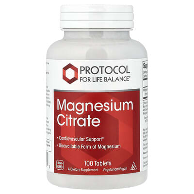 Magnesium Citrate, 100 Tablets (200 mg per Tablet)