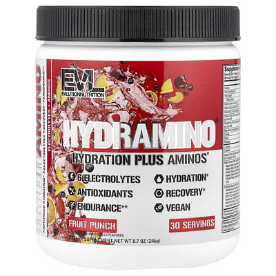 HydrAmino®, Fruit Punch, 8.7 oz (246 g)